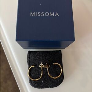 BN Missoma Gold Hoop Earrings